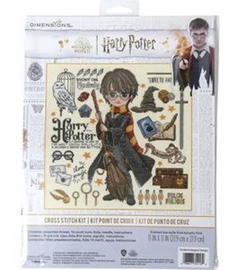 Picture of Dimensions Harry Potter Counted Cross Stitch Kit 11"X11"-Magical Design (14 Count)