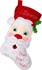 Picture of Bucilla Felt Stocking Applique Kit 18" Long-Cheerful Santa