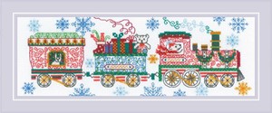Picture of RIOLIS Counted Cross Stitch Kit 11.75"X4"-Holiday Train