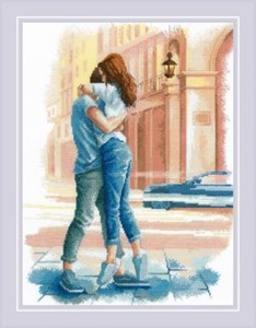 Picture of RIOLIS Counted Cross Stitch Kit 11.75"X15.75"-Love Story. Passion