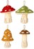 Picture of Bucilla Felt Ornaments Applique Kit Set Of 4-Merry Mushrooms