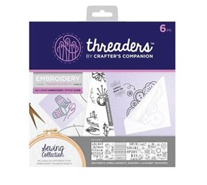 Picture of Crafter's Companion Threaders Embroidery Transfer Sheets-Sewing