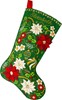 Picture of Bucilla Felt Stocking Applique Kit 18" Long-Poinsettia Elegance