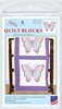 Picture of Jack Dempsey Stamped White Quilt Blocks 18"X18" 6/Pkg-Butterfly