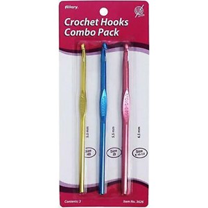 Picture of Allary Crochet Hooks Combo Pack 3/Pkg-Hook Sizes: H8, I9, K10.5